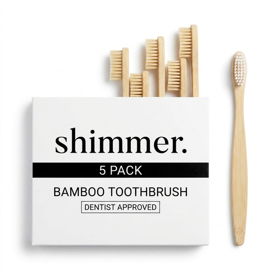 Shimmer Bamboo Toothbrush 5-Pack